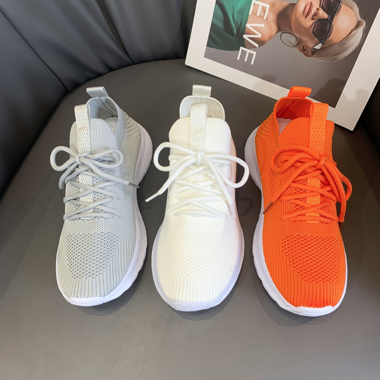 Womens Breathable Mesh Athletic Sneakers